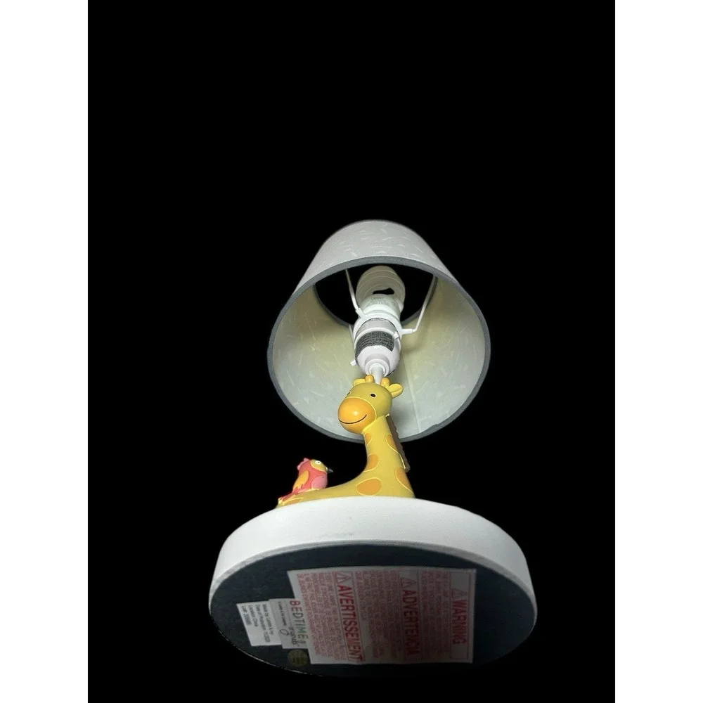Mighty Jungle Lamp w/ Shade Giraffe & Parrot Made by Lamp & Ivy Baby/Kid Nursery